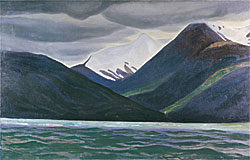 Fig. 6: Rockwell Kent (1882–1971), Admiralty Sound, Tierra del Fuego, 1922–25. Oil on canvas, 28 x 44 inches. The Peabody Art Collection. Courtesy of the Maryland Commission on Artistic Property of the Maryland State Archives, Annapolis. MSASC 4680-10-0228.