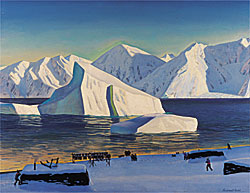 Fig. 8: Rockwell Kent (1882–1971), Early November: North Greenland, 1932. Oil on canvas, 34 x 44 inches. The State Hermitage Museum, St. Petersburg, Russia..