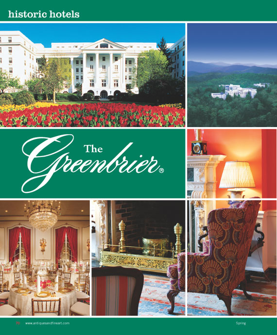 Historic Hotels: The Greenbrier, West Virginia by Lauren Byrne
