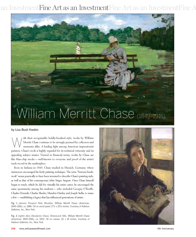 Fine Art as an Investment: William Merritt Chase (1849–1916) by Lisa Bush Hankin