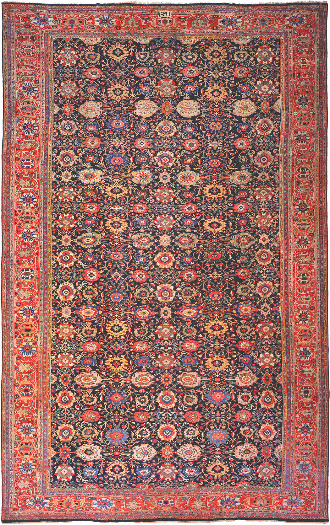 Antique Sultanabad Persian Carpet