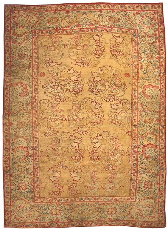 Antique Indian Agra Carpet