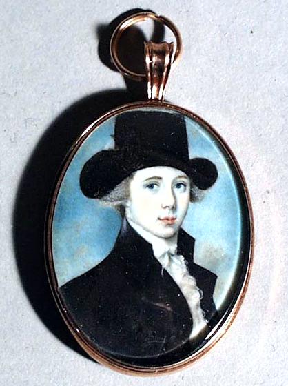 Portrait Miniature of a Boy in a Hat