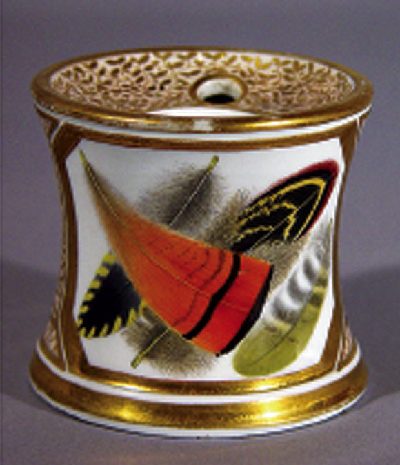 A Flight and Barr Worcester Porcelain Inkwell