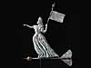 Copper and Zinc Lady Liberty Weathervane