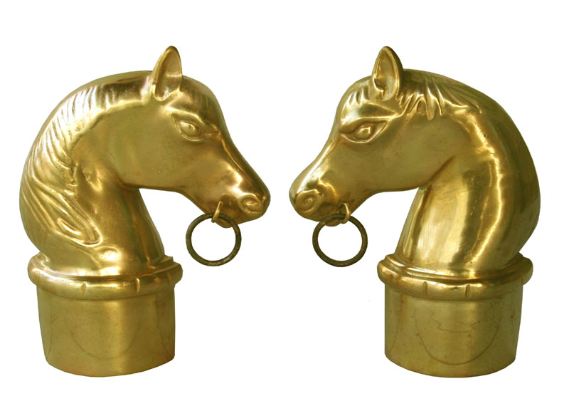 Horse Head Andirons