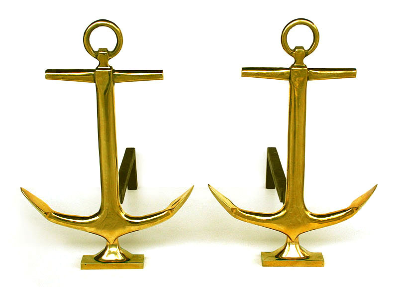 Anchor Andirons