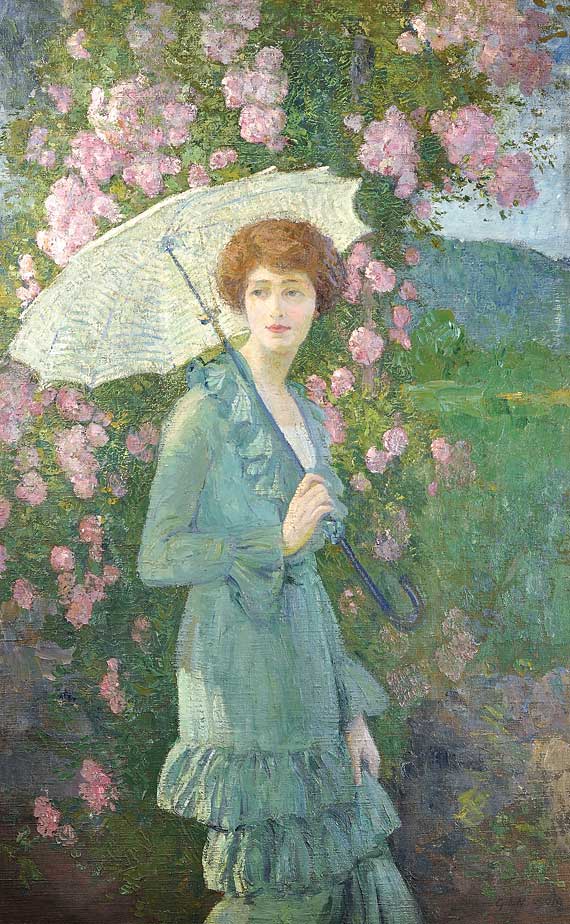 Helen In Her Flanders Garden (Kent, CT)