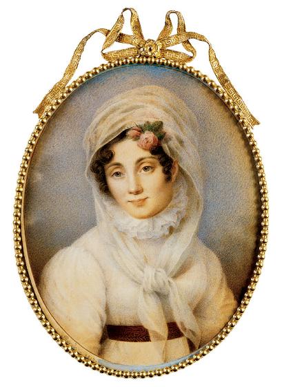 Portrait Miniature of a Lady, by Joseph Bordes