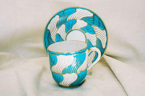 A Sevres Cup and Saucer