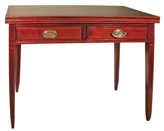 Two-Drawer Five-Leg Card Table