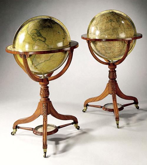 19th Century Terrestrial & Celestial Globes