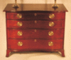 Cherry Serpentine Chest of Drawers