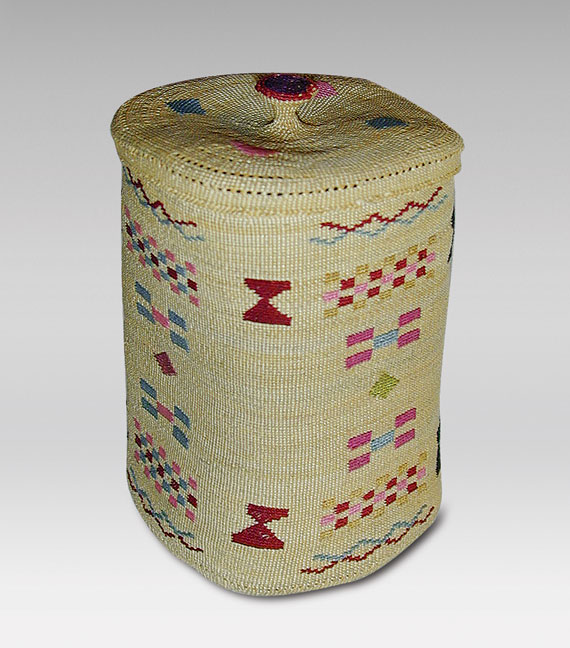 Aleutian Lidded Basket