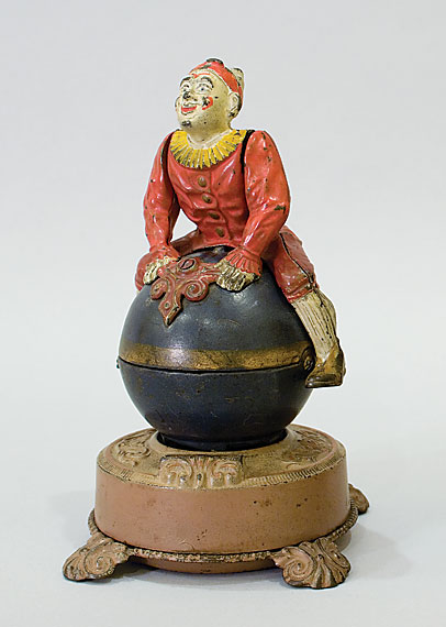 Clown on Globe Mechanical Bank