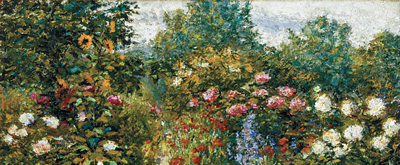 Fig. 1: John Leslie Breck (1860–1899) Garden at Giverny (In Monet’s Garden), 1887–1891. Oil on canvas, 25-3/8 x 29-1/8 inches. Courtesy, Terra Foundation for American Art, Chicago, Daniel J. Terra Collection.