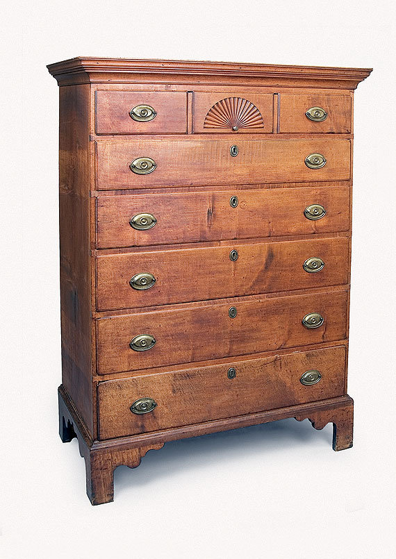 Connecticut Chippendale Six-Drawer Chest