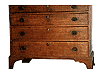 Tiger Maple Hepplewhite Four-Drawer Chest