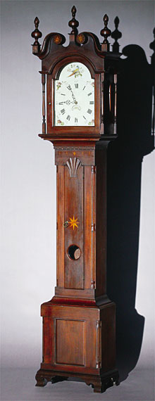Inlaid Chippendale Tall-Case Clock
