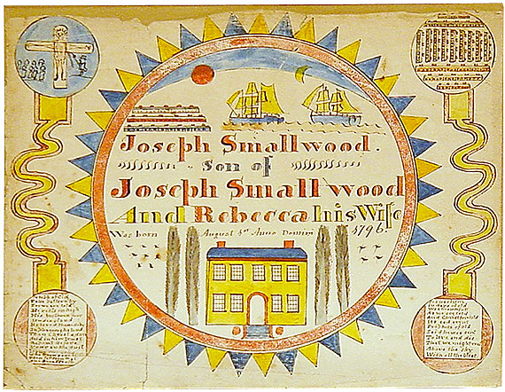 Rare Southern New Jersey Fraktur