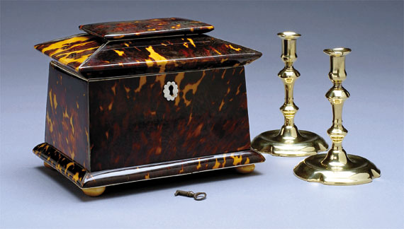 Tortoise Shell Tea Caddy