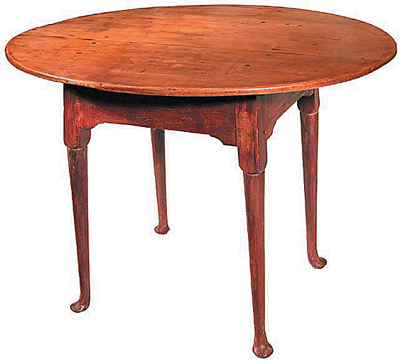 Maple Queen Anne Oval Tavern Table