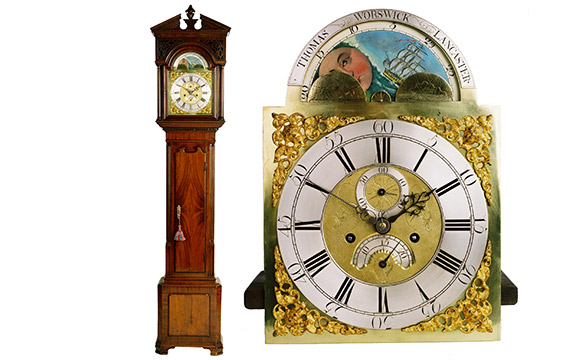 18th century mahogany longcase clock