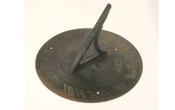 19th Century Irish brass sundial by Yeates & Son, Dublin