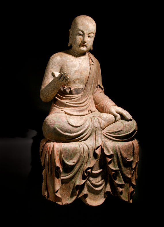 Seated Wooden Lohan
