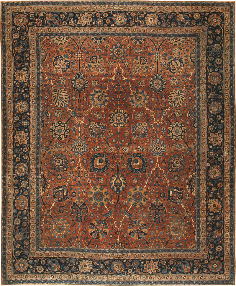 Antique Persian Kerman Carpet