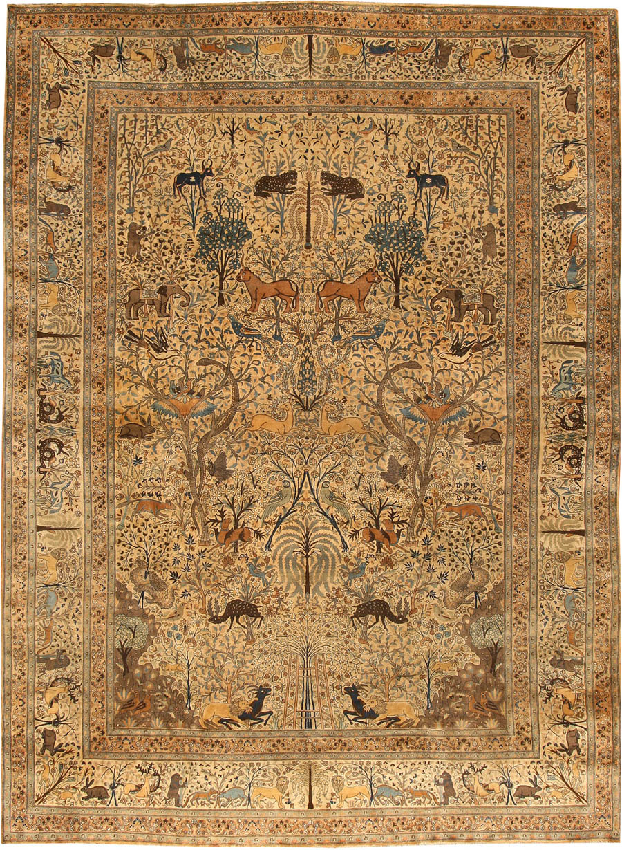 Antique Persian Khorassan Carpet