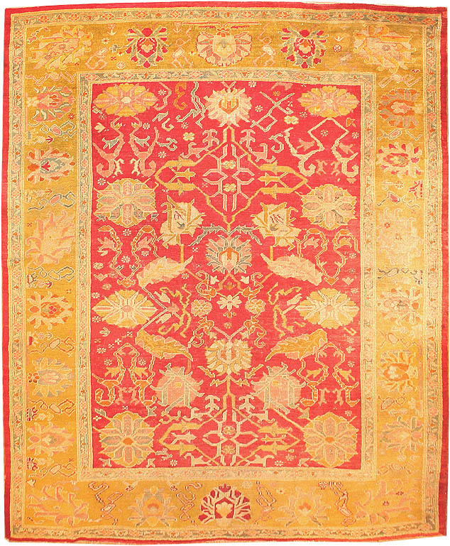 Antique Oushak Turkish Carpet