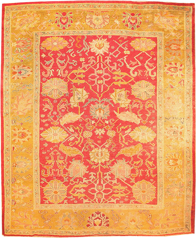 Antique Oushak Turkish Carpet