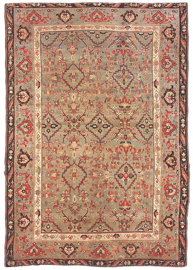 Antique Agra Oriental Carpet