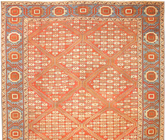 Antique Persian Bakshaish Carpet