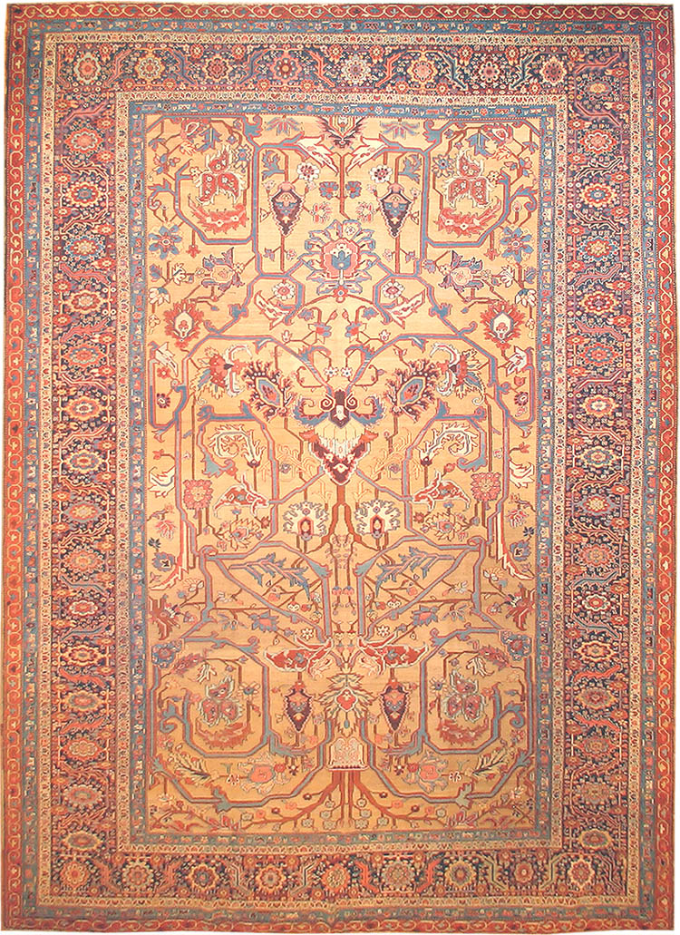 Antique Bakshaish Persian Carpet