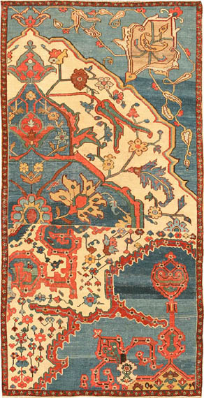 Antique Persian Bakshaish Rug / Carpet