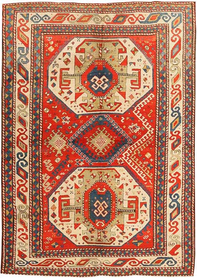 Antique Caucasian Kazak Rug / Carpet