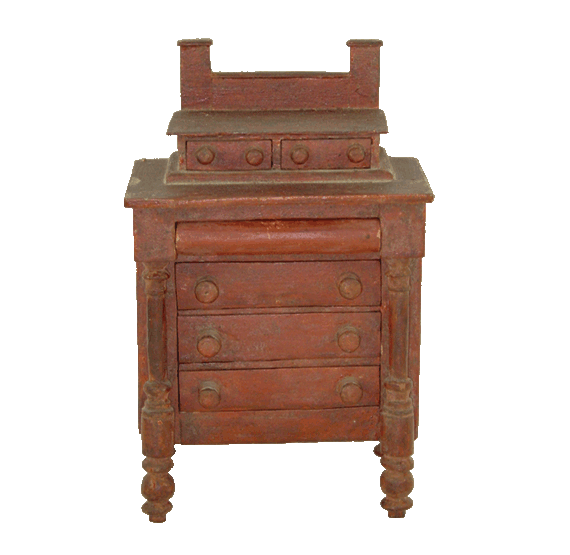 Miniature Painted Chest of Drawers