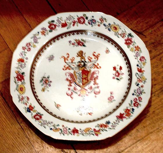 Pair of Spode New Stone China Armorial Plates
