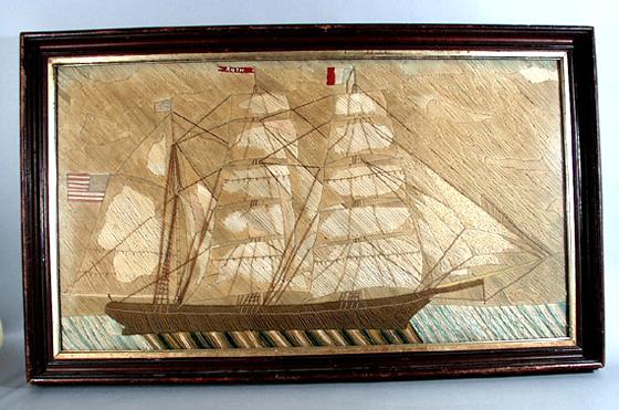 American Sailors' Woolwork Picture of the RUTH