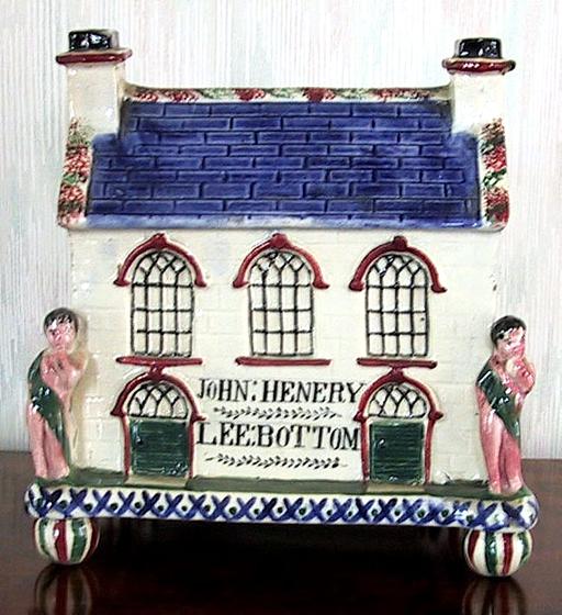 English Pottery Pearlware Wesleyan Chapel Moneybox