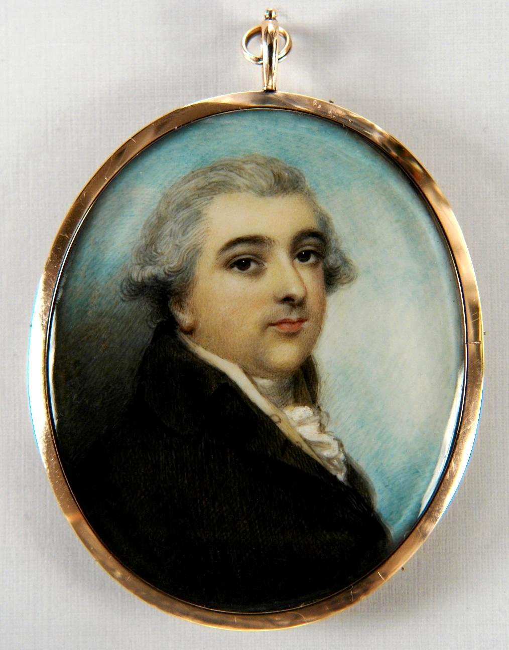 Gentleman with Brown Eyes, by Andrew Plimer, Circa 1790
