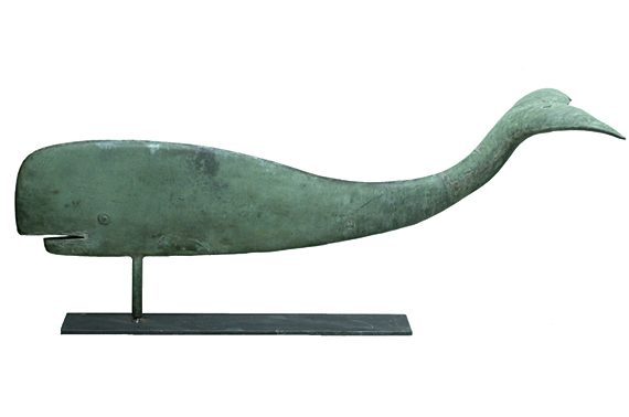 Copper Whale Weathervane