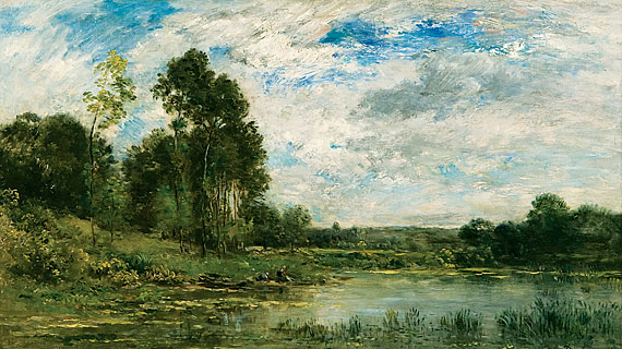Lavandieres au bord de l'Oise