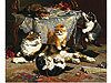 <i>Kittens at Play