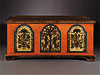 Black Unicorn decorated Dower Chest