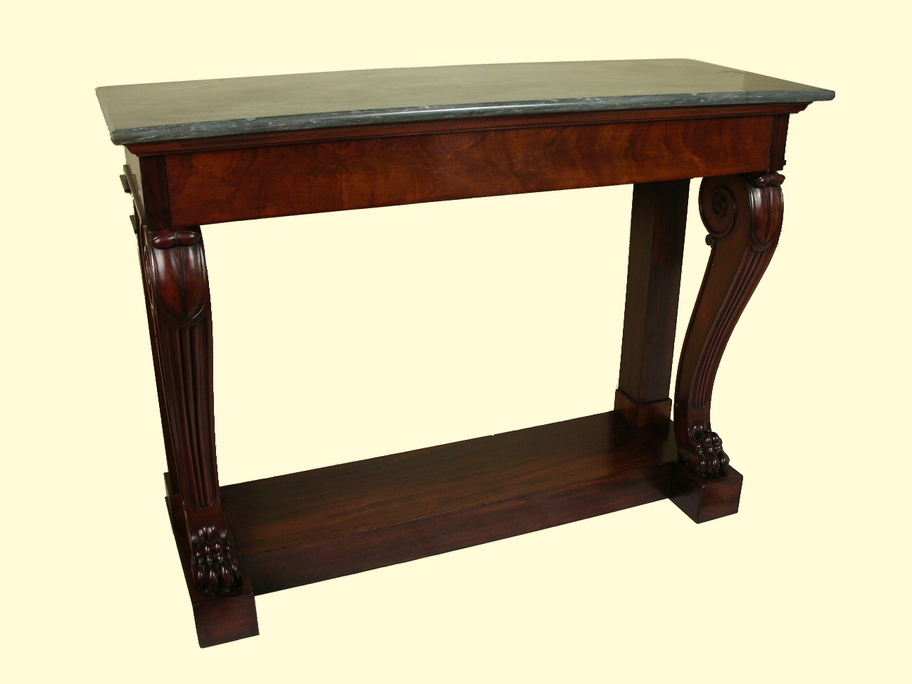 Fine Charles X mahogany console table