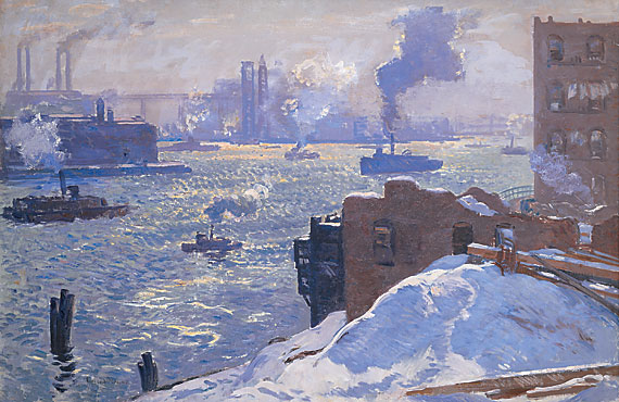 <i>Winter Afternoon, East River..</i>