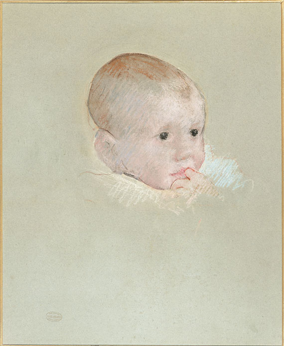 Head of a Baby with Finger in Mouth (George Fiske Hammond)